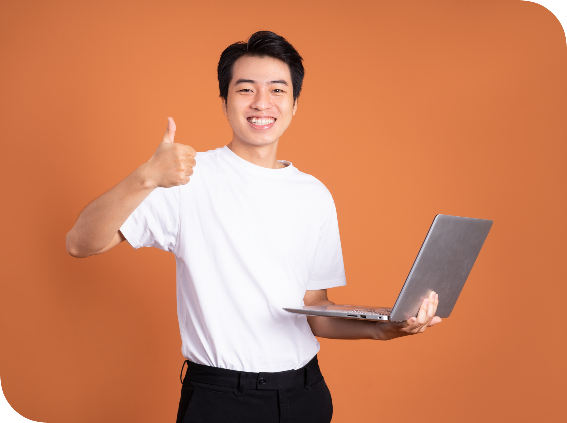 Students learning online